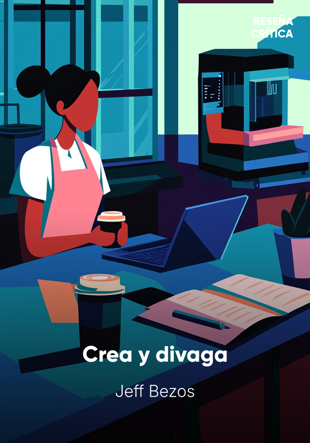 Portada del libro Crea y divaga, de Jeff Bezos — resumen crítico y reseña en 12min
