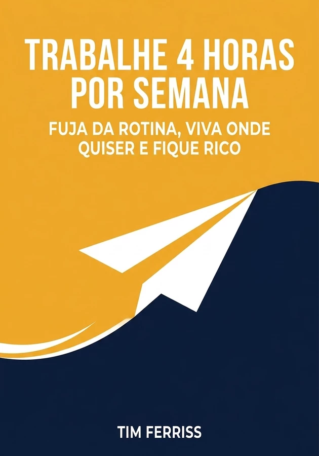 Capa do livro Trabalhe 4 Horas Por Semana , de Tim Ferriss — resumo e resenha crítica no 12min