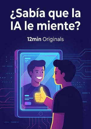 Portada del libro ¿Sabía que la IA le miente?, de 12min Originals — resumen crítico y reseña en 12min