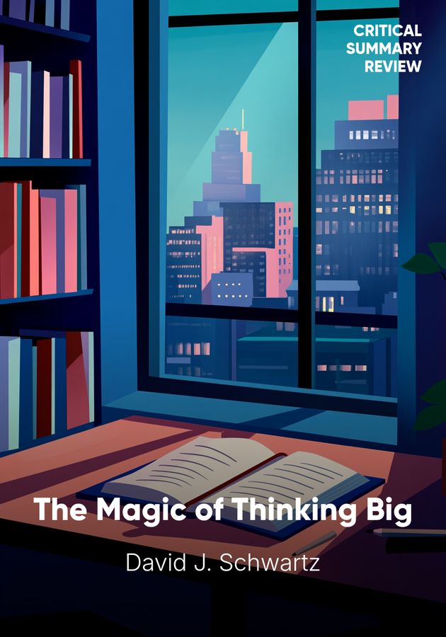 Book cover of The Magic of Thinking Big by David J. Schwartz — critical summary review on 12min