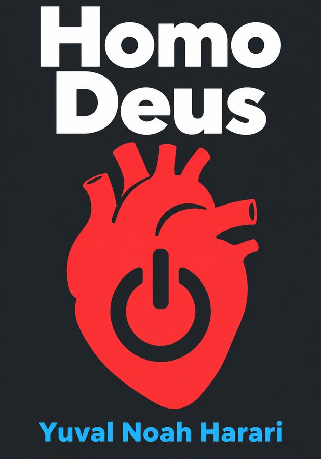 Book cover of Homo Deus by Yuval Noah Harari — critical summary review on 12min