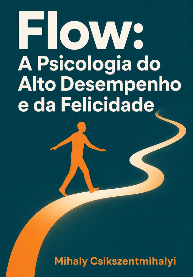 Capa do livro Flow: A Psicologia do Alto Desempenho e da Felicidade, de Mihaly Csikszentmihalyi — resumo e resenha crítica no 12min