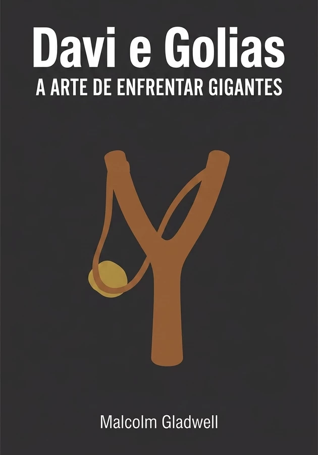 Capa do livro Davi e Golias, de Malcolm Gladwell — resumo e resenha crítica no 12min
