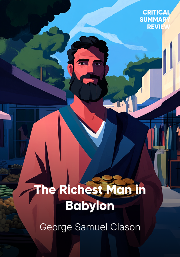 Book cover of The Richest Man in Babylon by George Samuel Clason — critical summary review on 12min