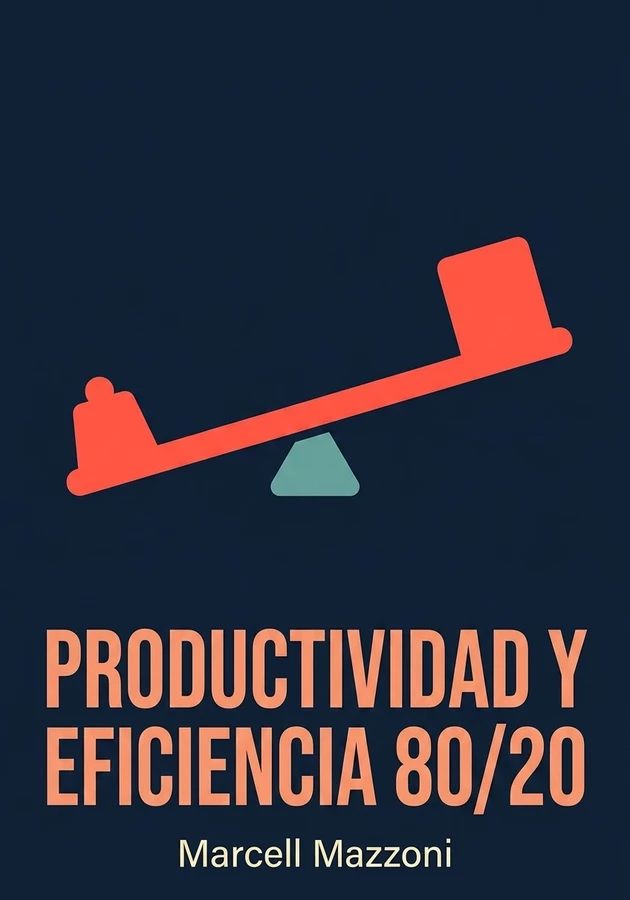 Portada del libro Productividad Y Eficiencia 80/20, de Marcell Mazzoni — resumen crítico y reseña en 12min