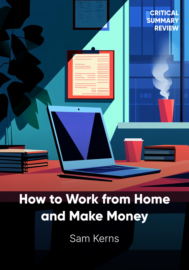 Book cover of How to Work from Home and Make Money by Sam Kerns — critical summary review on 12min