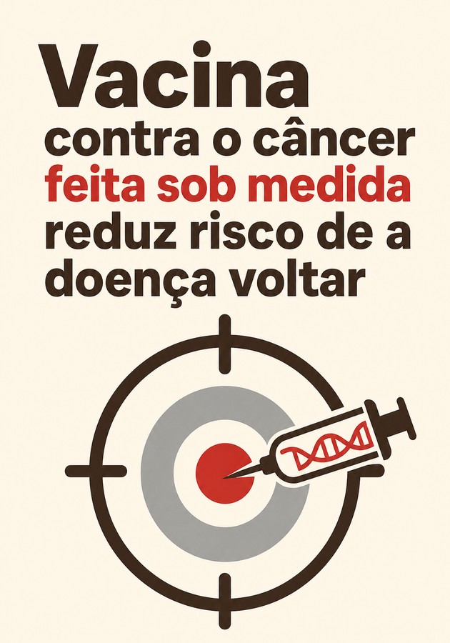 Capa do livro Vacina contra o câncer feita sob medida reduz risco de a doença voltar, de 12min Originals — resumo e resenha crítica no 12min