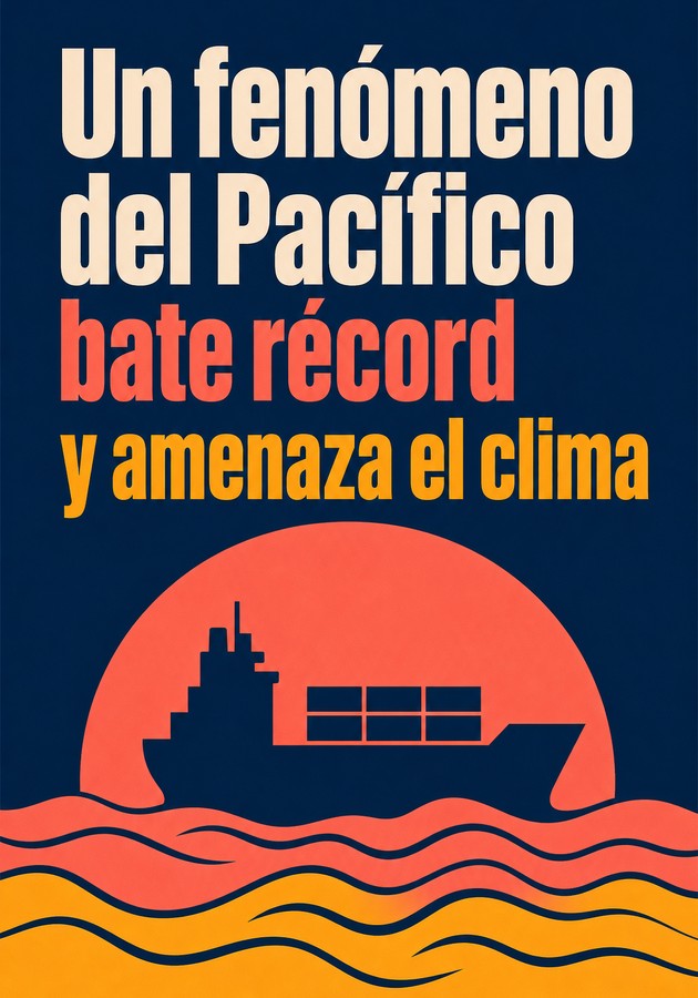 Portada del libro Un fenómeno del Pacífico bate récord y amenaza el clima, de 12min Originals — resumen crítico y reseña en 12min