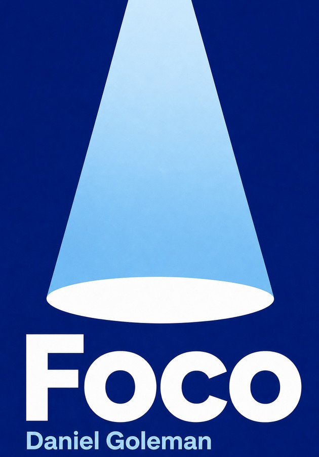 Capa do livro Foco, de Daniel Goleman  — resumo e resenha crítica no 12min