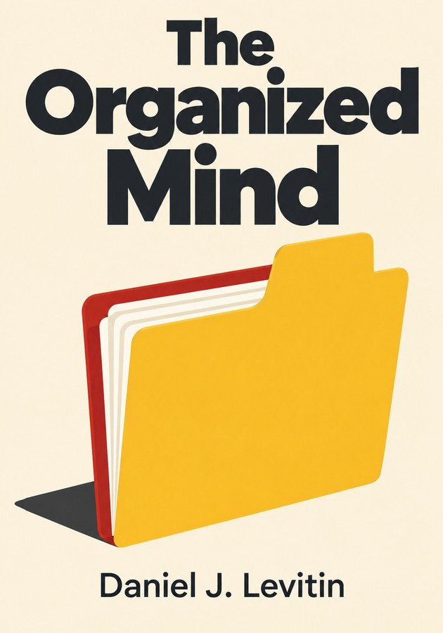 Portada del libro The Organized Mind, de Daniel J. Levitin — resumen crítico y reseña en 12min