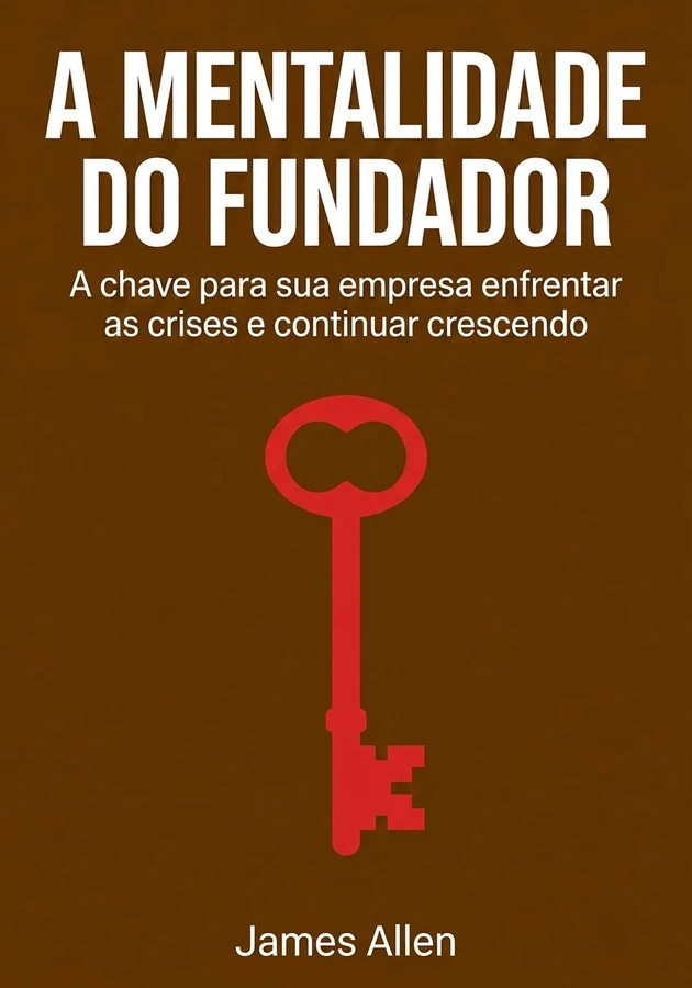 Capa do livro  A Mentalidade do Fundador, de James Allen — resumo e resenha crítica no 12min