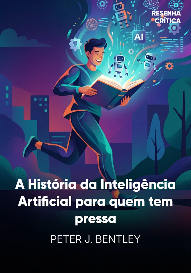 Capa do livro A História da Inteligência Artificial para quem tem pressa, de Peter J. Bentley — resumo e resenha crítica no 12min