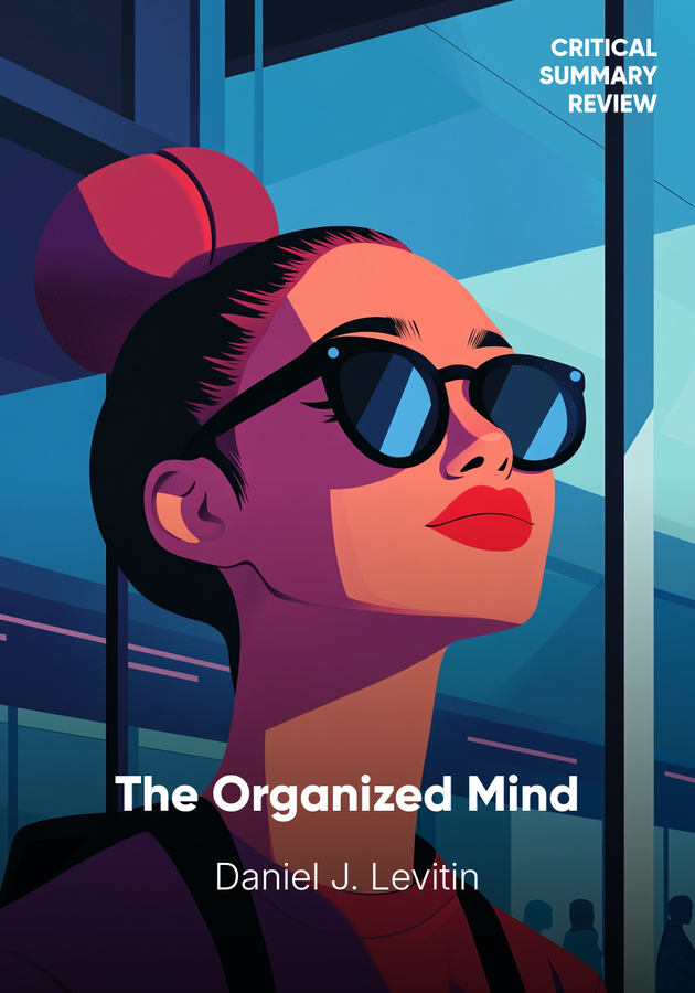 Book cover of The Organized Mind by Daniel J. Levitin — critical summary review on 12min