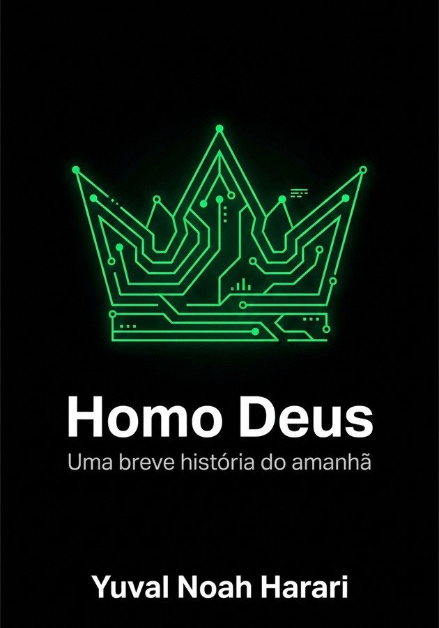 Capa do livro Homo Deus, de Yuval Noah Harari — resumo e resenha crítica no 12min