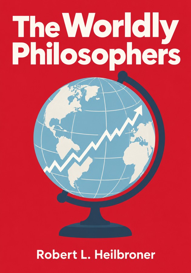 Book cover of The Worldly Philosophers by Robert L. Heilbroner — critical summary review on 12min
