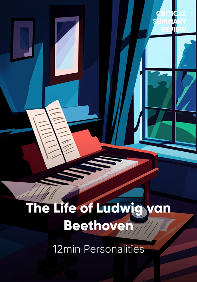 Book cover of The Life of Ludwig van Beethoven by 12min Personalities — critical summary review on 12min