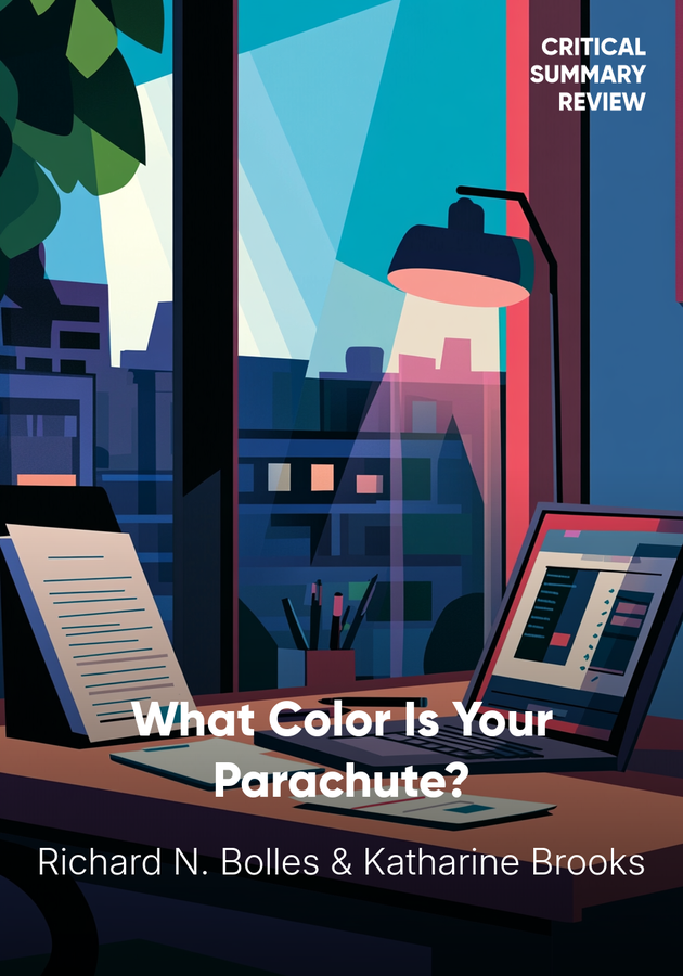 Book cover of What Color Is Your Parachute? by Richard N. Bolles & Katharine Brooks — critical summary review on 12min