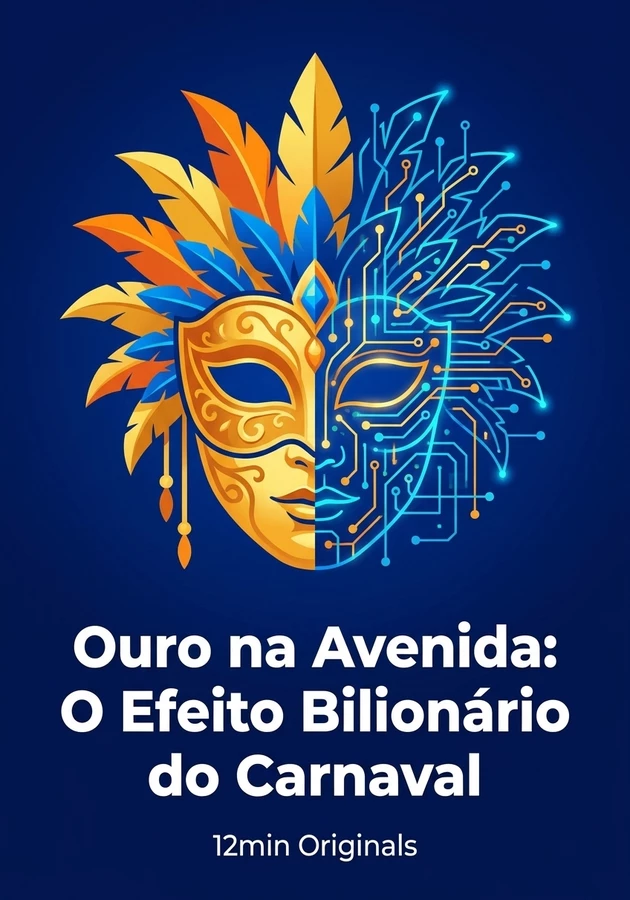 Capa do livro Ouro na Avenida: O Efeito Bilionário do Carnaval, de 12min Originals — resumo e resenha crítica no 12min