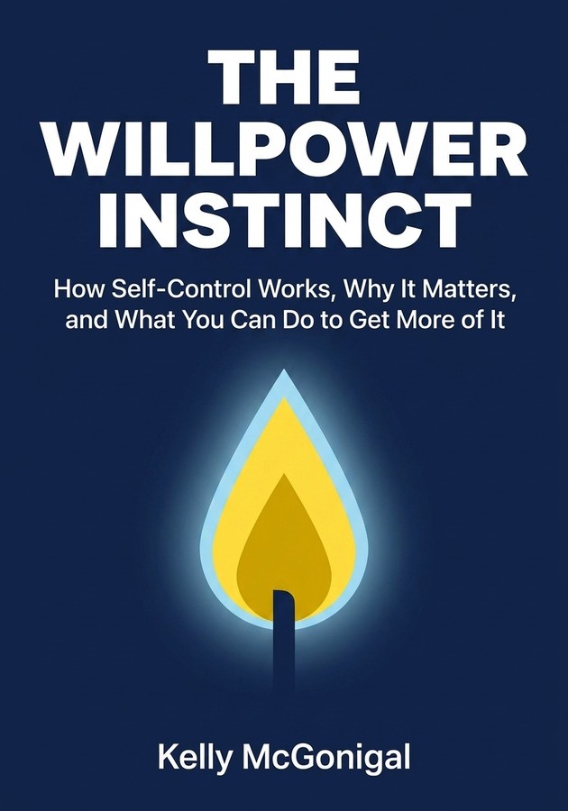Book cover of The Willpower Instinct by Kelly McGonigal — critical summary review on 12min