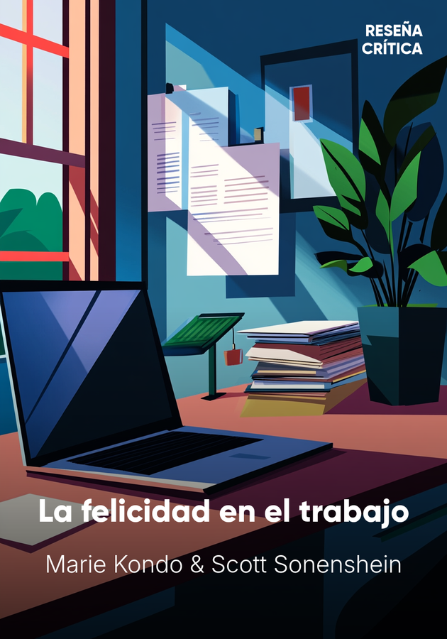 Portada del libro La felicidad en el trabajo, de Marie Kondo & Scott Sonenshein — resumen crítico y reseña en 12min