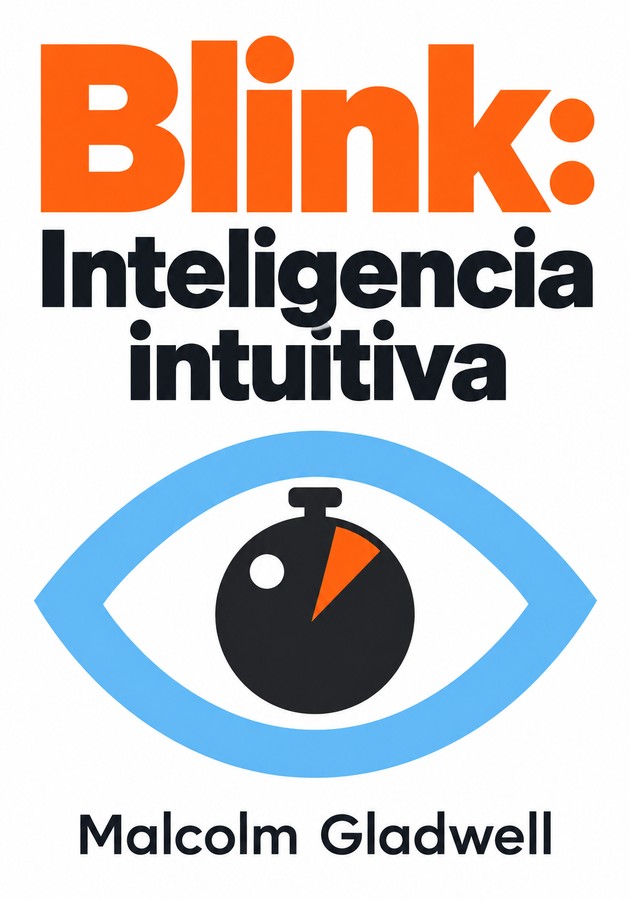 Portada del libro Blink: Inteligencia intuitiva, de Malcolm Gladwell — resumen crítico y reseña en 12min