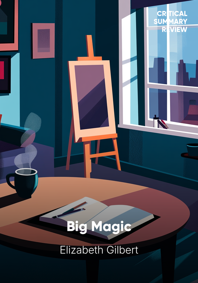 Book cover of Big Magic by Elizabeth Gilbert — critical summary review on 12min