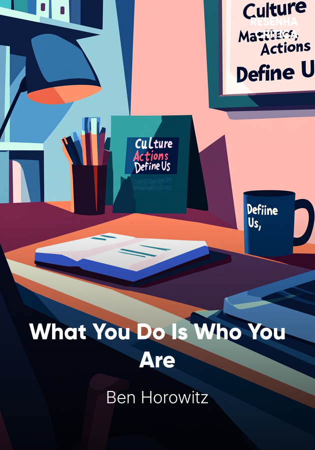 Capa do livro What You Do Is Who You Are, de Ben Horowitz — resumo e resenha crítica no 12min