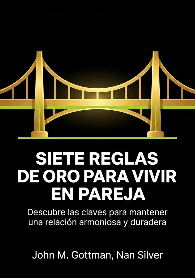 Portada del libro Siete reglas de oro para vivir en pareja, de Nan Silver & John M. Gottman — resumen crítico y reseña en 12min