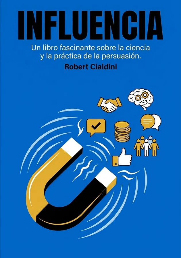 Portada del libro Influencia, de Robert Cialdini — resumen crítico y reseña en 12min
