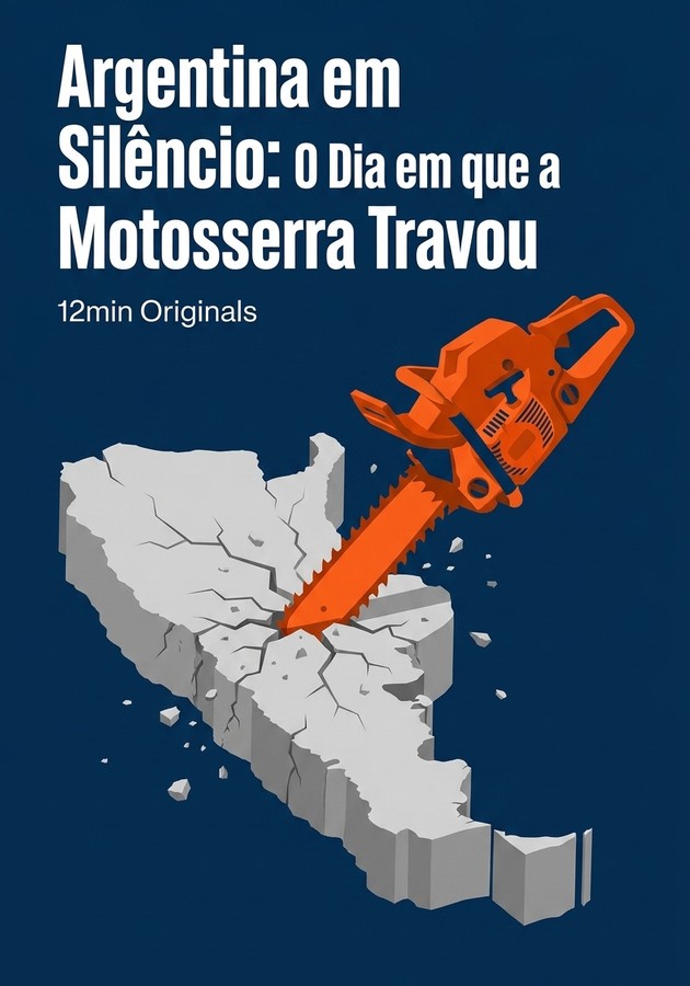 Capa do livro Argentina em Silêncio: O Dia em que a Motosserra Travou, de 12min Originals — resumo e resenha crítica no 12min