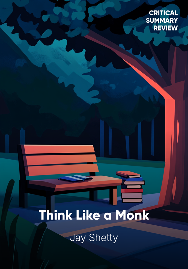 Book cover of Think Like a Monk by Jay Shetty — critical summary review on 12min