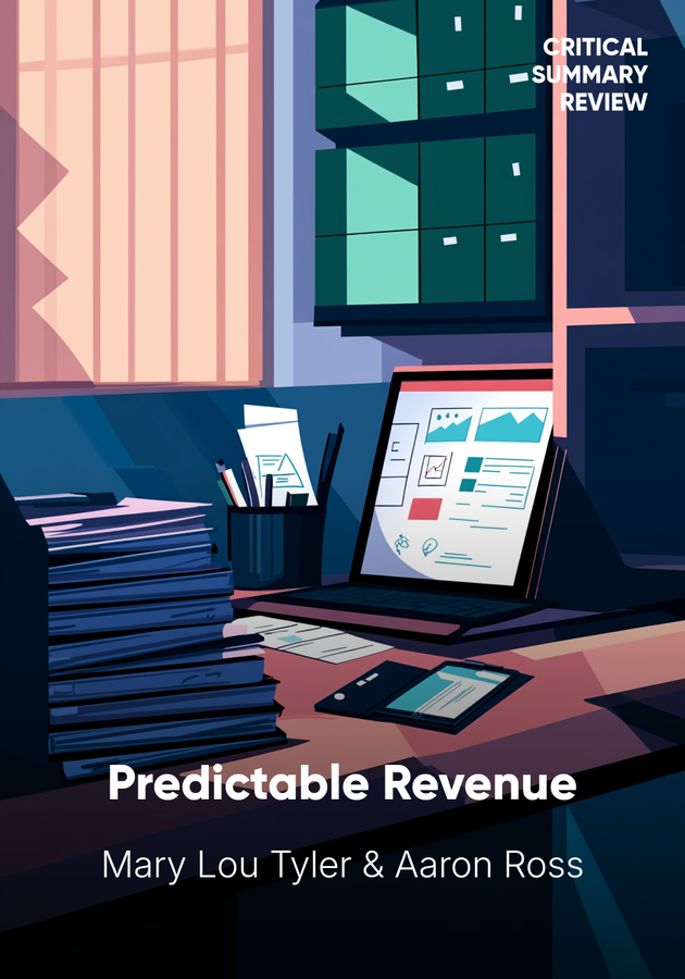 Book cover of Predictable Revenue by Aaron Ross & Mary Lou Tyler — critical summary review on 12min