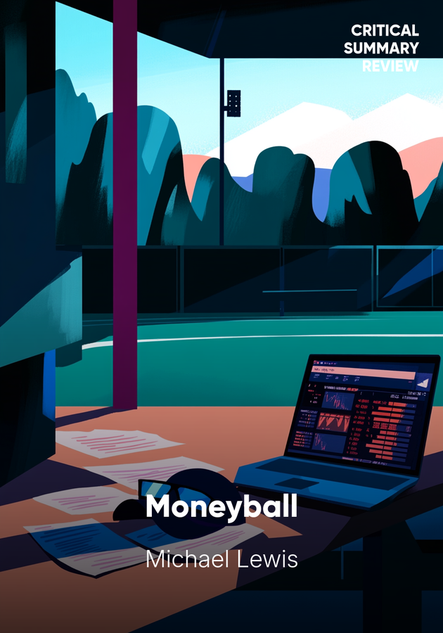 Book cover of Moneyball by Michael Lewis — critical summary review on 12min