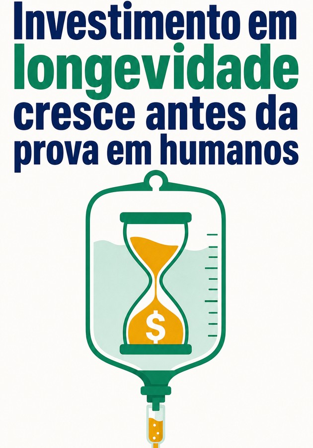 Capa do livro Investimento em longevidade cresce antes da prova em humanos, de 12min Originals — resumo e resenha crítica no 12min