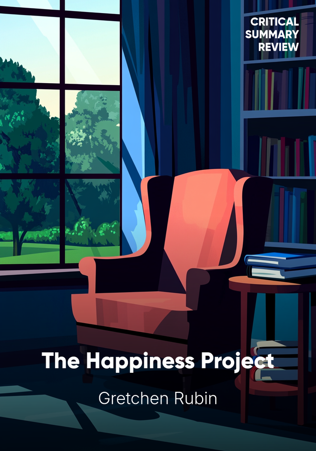 Book cover of The Happiness Project by Gretchen Rubin — critical summary review on 12min