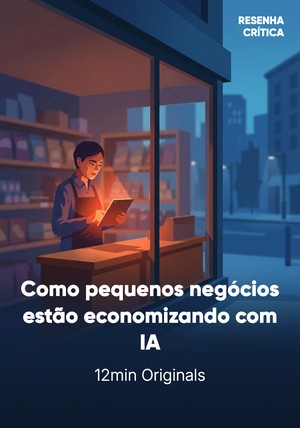 Capa do livro Como pequenos negócios estão economizando com IA, de 12min Originals — resumo e resenha crítica no 12min