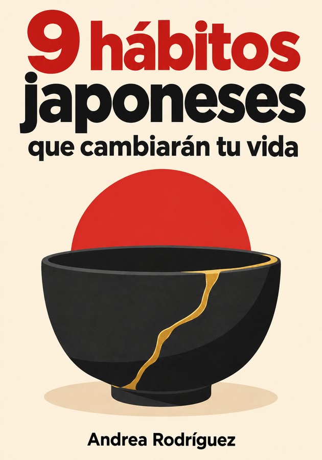 Portada del libro 9 hábitos japoneses que cambiarán tu vida, de  Andrea Rodríguez — resumen crítico y reseña en 12min