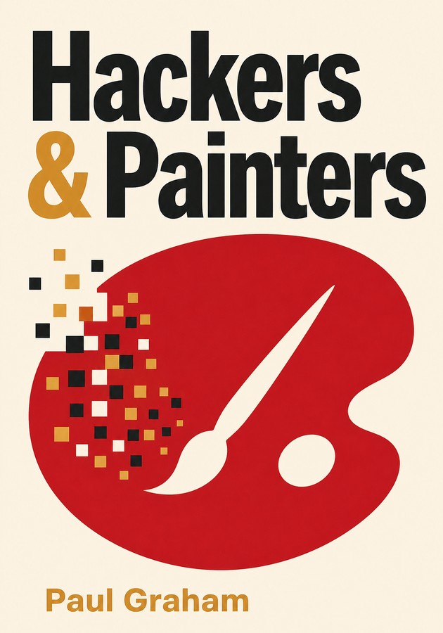 Capa do livro Hackers & Painters, de Paul Graham — resumo e resenha crítica no 12min