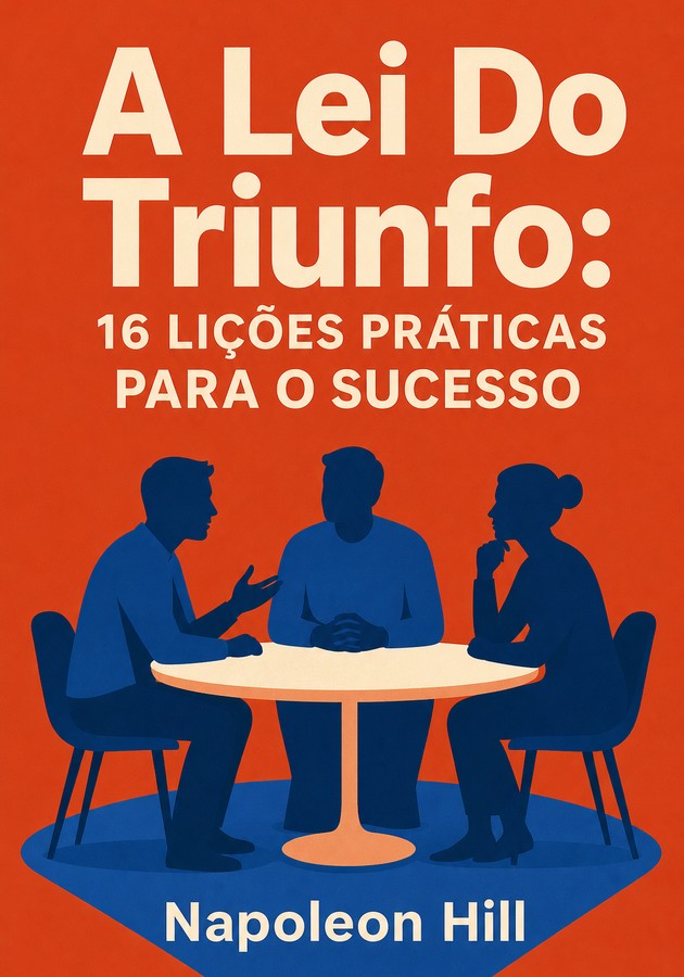 Capa do livro A Lei Do Triunfo: 16 LIÇÕES PRÁTICAS PARA O SUCESSO, de Napoleon Hill — resumo e resenha crítica no 12min