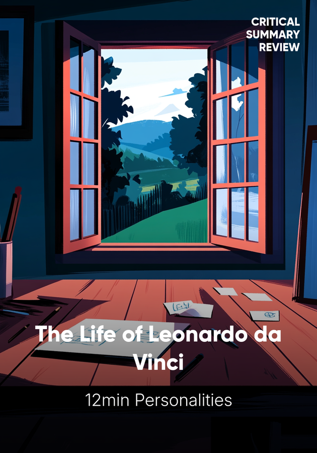 Book cover of The Life of Leonardo da Vinci by 12min Personalities — critical summary review on 12min