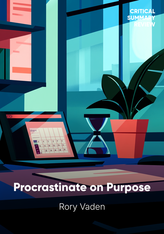 Book cover of Procrastinate on Purpose by Rory Vaden — critical summary review on 12min