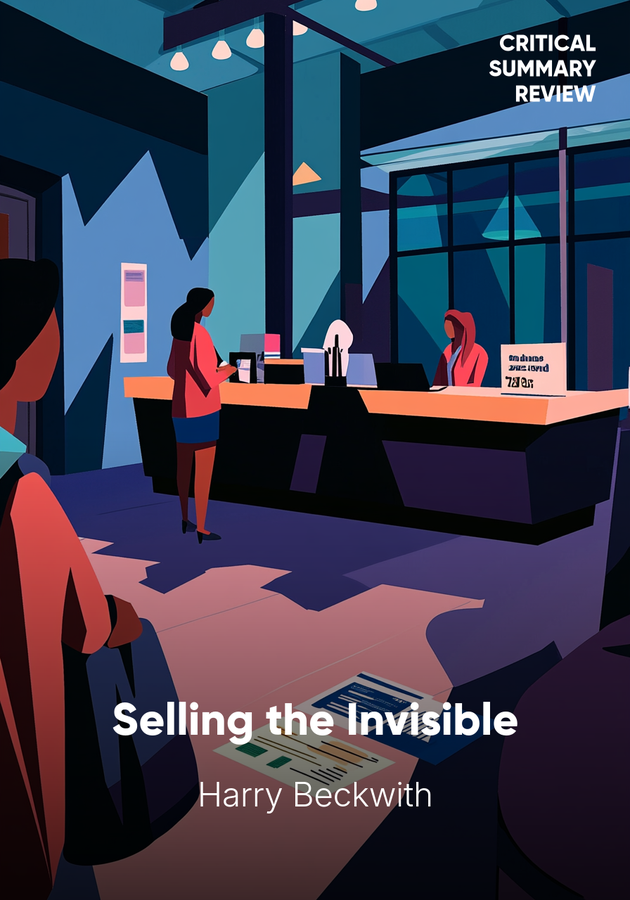 Book cover of Selling the Invisible by Harry Beckwith — critical summary review on 12min