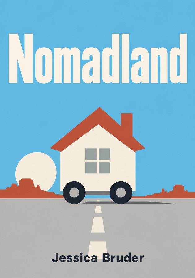 Book cover of Nomadland by Jessica Bruder — critical summary review on 12min