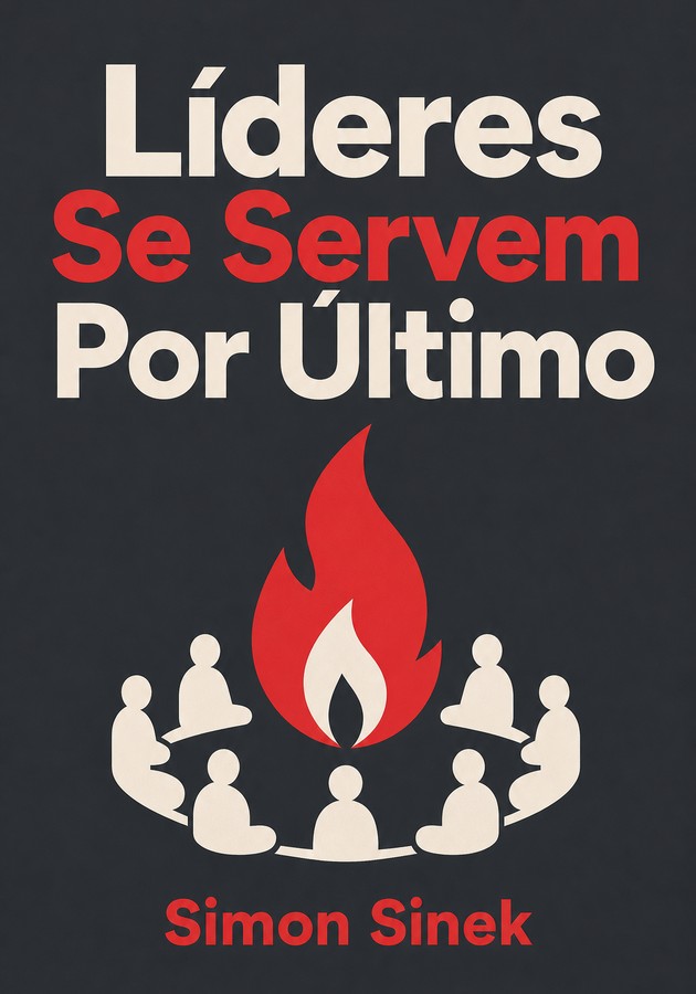 Capa do livro Líderes Se Servem Por Último , de Simon Sinek — resumo e resenha crítica no 12min