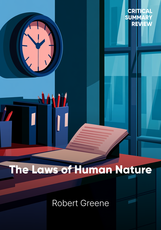 Book cover of The Laws of Human Nature  by Robert Greene — critical summary review on 12min