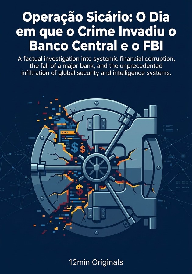 Capa do livro Operação Sicário: O Dia em que o Crime Invadiu o Banco Central e o FBI, de 12min Originals — resumo e resenha crítica no 12min