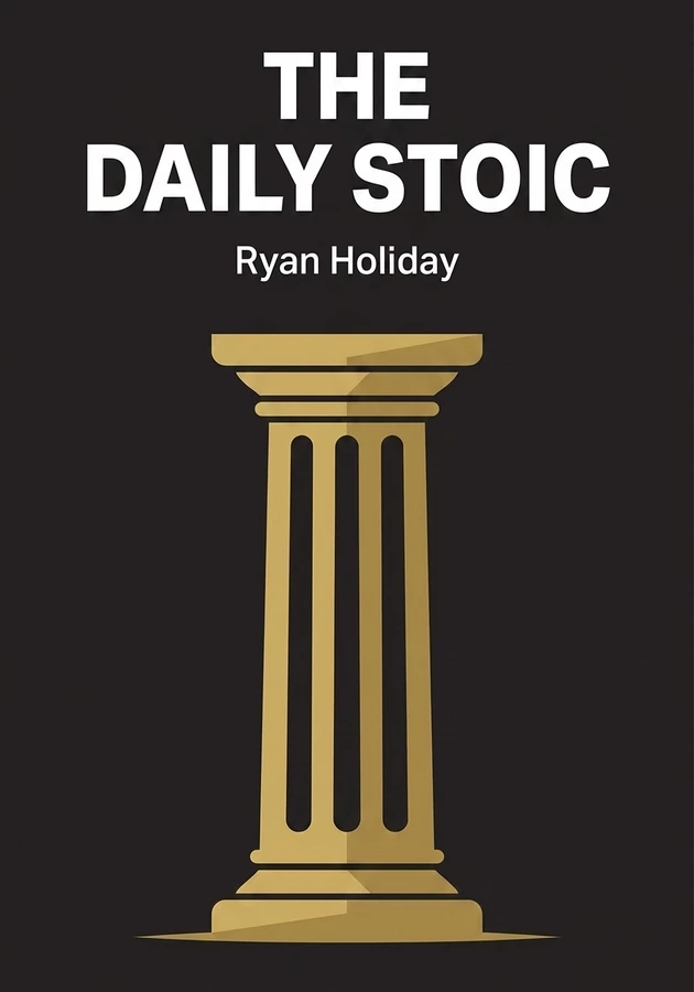 Book cover of The Daily Stoic by Ryan Holiday — critical summary review on 12min