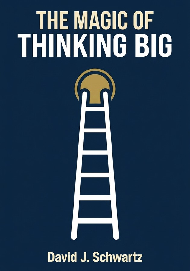 Book cover of The Magic of Thinking Big by David J. Schwartz — critical summary review on 12min