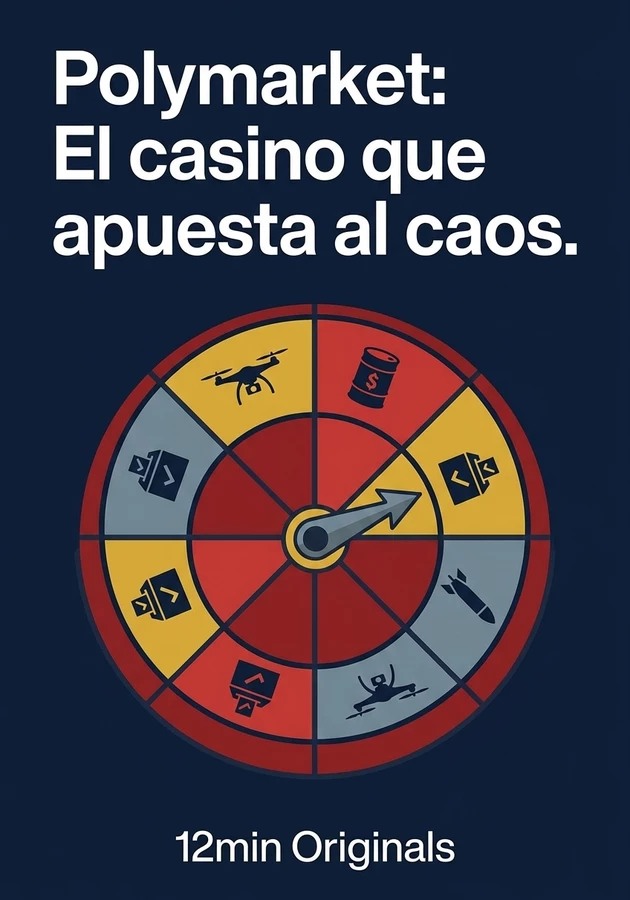 Portada del libro Polymarket: El casino que apuesta al caos., de 12min Originals — resumen crítico y reseña en 12min