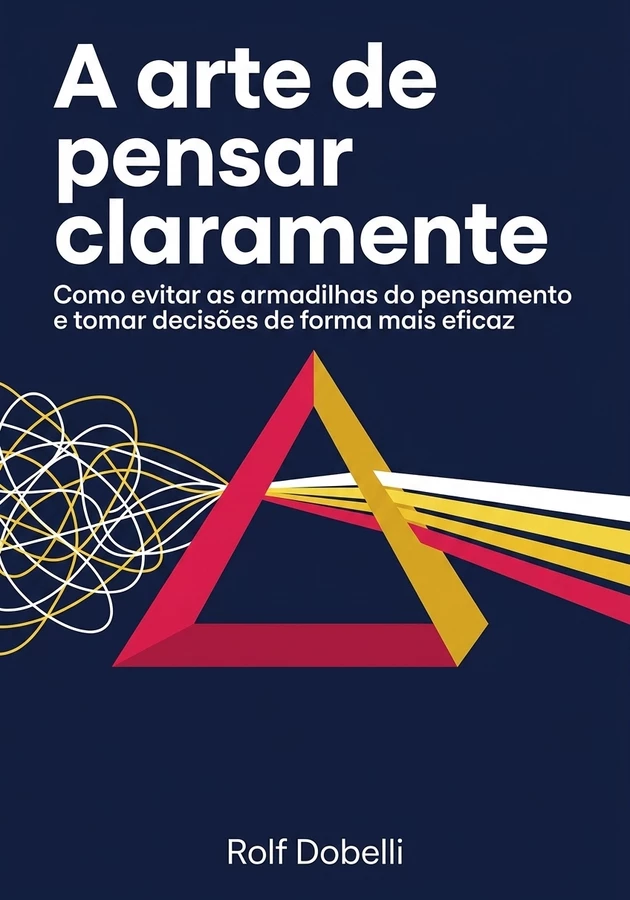 Capa do livro A arte de pensar claramente, de Rolf Dobelli — resumo e resenha crítica no 12min